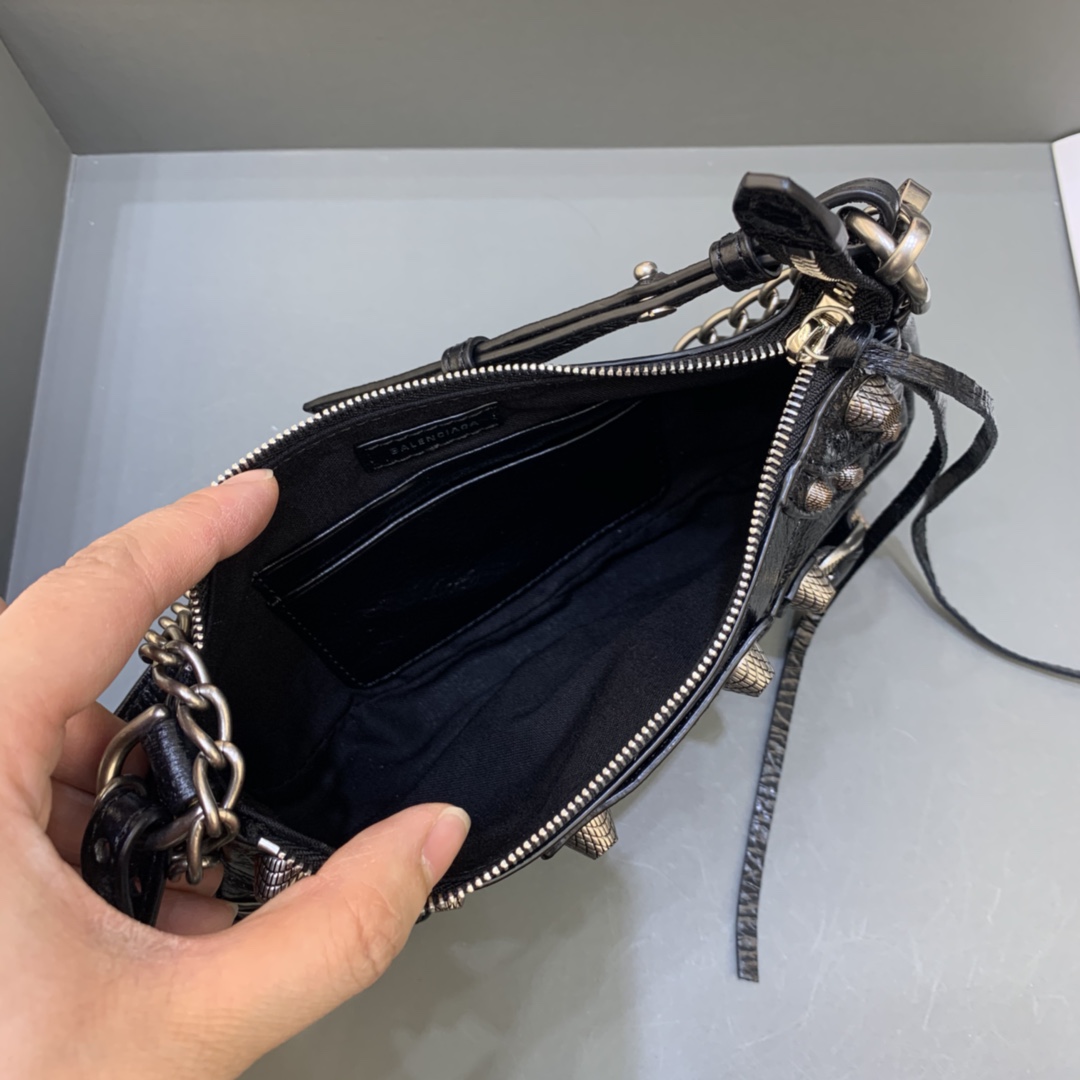 Balenciaga Le Cagole Mini Bag With Chain Shoulder Bag Black